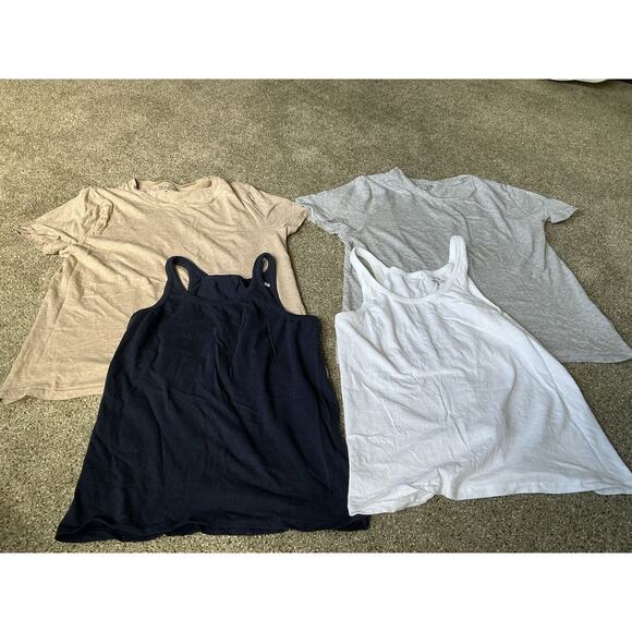 J. Crew Tops - Lot Of 4! J Crew Neutral Colors T-shirts (2) And Basic Tank Tops (2) Size Medium